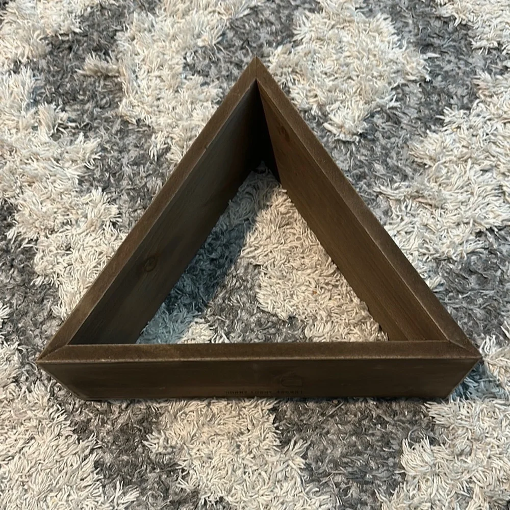 Hobby Lobby Brown Triangular Display Shelf Wall Decor